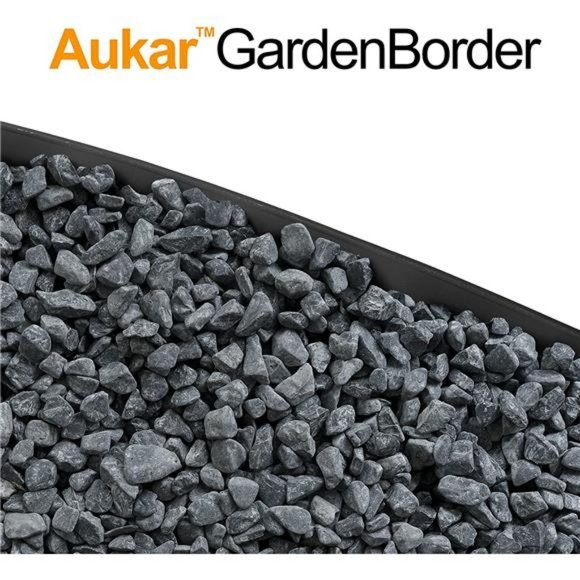 AUKAR Landscape Edging Kit 33ft Length No Dig Garden Edging Border (Black) - Picture 5 of 7
